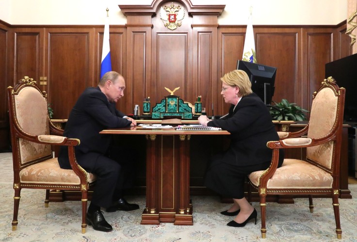 Встреча В.В. Путина с Министром здравоохранения